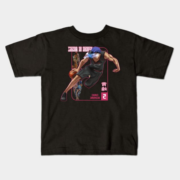 Aomine Daiki Five Kids T-Shirt by miocbjr